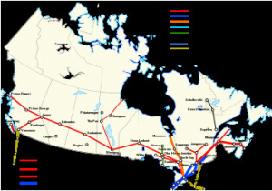 Canada Via Rail Map Via Rail Wikipedia La Enciclopedia Libre