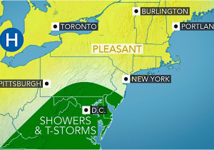 Canada Weather forecast Map Heat Humidity to Take A Break In northeastern Us During