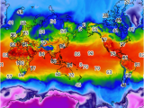 Canada Weather Map Temperature World High Temperatures Map