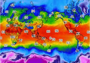 Canada Weather Map Temperature World High Temperatures Map