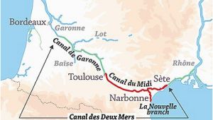 Canals In France Map Canal Du Midi Wikipedia