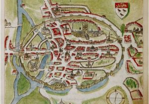 Canterbury England Map A Historic Map Of Canterbury by Anonymous British Library