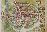 Canterbury Map England A Historic Map Of Canterbury by Anonymous British Library