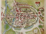 Canterbury Map England A Historic Map Of Canterbury by Anonymous British Library