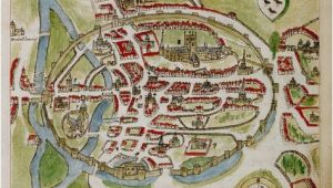 Canterbury Map England A Historic Map Of Canterbury by Anonymous British Library