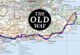 Canterbury Map England the Old Way to Canterbury the British Pilgrimage Trust