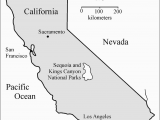 Canyon Country California Map Location Map Of Sequoia and Kings Canyon National Parks California