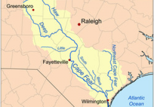 Cape Fear Map north Carolina Neuse River Revolvy