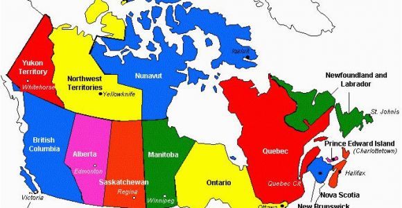 Capital City Of Canada Map Map Of Canada with Capitals Awesome Lovely Capital Cities Canada Map