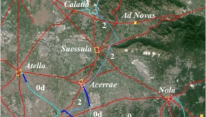 Capua Italy Map Overall View Of the Route Of the Carmignano Aqueduct It is Also