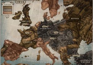 Caricature Map Of Europe 1914 Caricature Map Of Europe 1914 by Keithwormwood On Deviantart