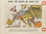 Caricature Map Of Europe 1914 Cartoon Map Of Europe 1914 950×705 Mapporn