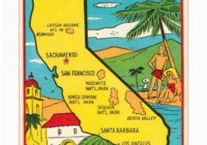 Cartoon Map Of California Cartoon Map Of California Prints at Allposters Com Class Wishlist
