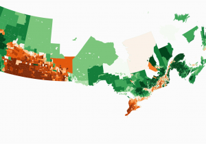 Cartoon Map Of Canada Cropland forest Landcover Of Canadian Census Subdivisions