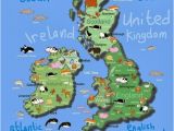 Cartoon Map Of England British isles Maps Etc In 2019 Maps for Kids Irish Art