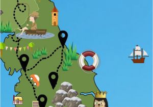 Cartoon Map Of England the Ultimate Road Trip Map Of 26 Places to See Across Great