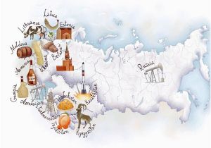 Cartoon Map Of Europe Eastern Europe Map by Oksana Grivina Maps Eastern Europe