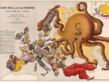 Cartoon Map Of Europe John Bull and His Friends A Propaganda Map Of Europe From