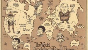 Cartoon Map Of France the World According to Ronald Reagan 1987 My Favorite Photos