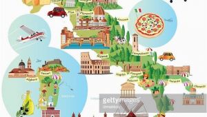 Cartoon Map Of Italy Travel Infographic Travel and Trip Infographic Cartoon Map Of