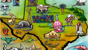 Cartoon Map Of Texas Texas In A Nutshell All Things Texas Texas Independence Day