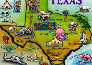 Cartoon Map Of Texas Texas In A Nutshell All Things Texas Texas Independence Day
