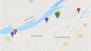 Casinos In Michigan Map Tunica Mississippi Casino Map Google My Maps