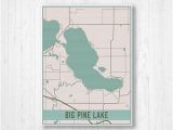 Cass Lake Minnesota Map Map Pine Lake Etsy