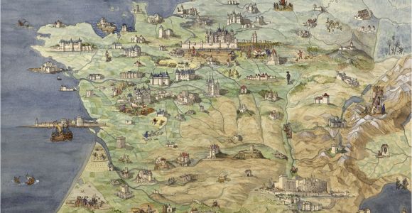Castles In France Map France Jean Claude Golvin Castle Study In 2019 France