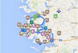 Castles Ireland Map Map Of Connemara Sights Ireland Ireland Map Connemara