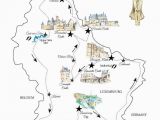 Castles Of France Map A Road Trip In Luxembourg Free Printable Map for A Great