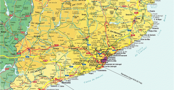 Catalunya Spain Map Catalunya Spain tourist Map Catalunya Spain Mappery