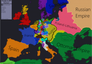 Celtic Map Of Europe Europe In 1618 Beginning Of the 30 Years War Maps