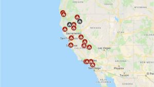Central California Fire Map Map See where Wildfires are Burning In California Nbc southern