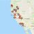 Central California Fire Map Map See where Wildfires are Burning In California Nbc southern