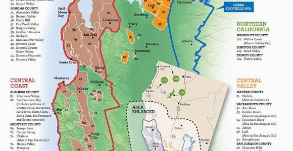 Central California Wineries Map California S Wine Growing Regions Infographics Wine California