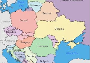 Central Europe and northern Eurasia Map Maps Of Eastern European Countries