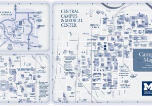 Central Michigan University Campus Map Campus Maps University Of Michigan Online Visitor S Guide