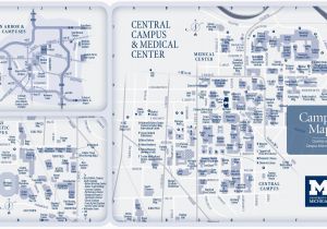 Central Michigan University Map Campus Maps University Of Michigan Online Visitor S Guide