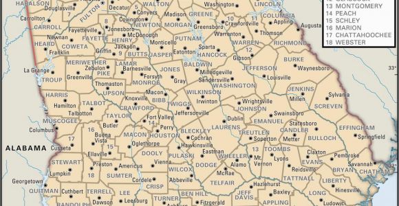 Central Of Georgia Railroad Map State and County Maps Of Georgia