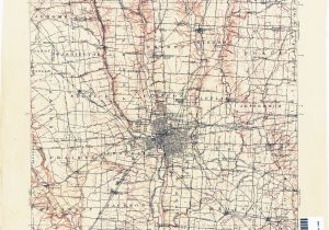 Central Ohio County Map Ohio Historical topographic Maps Perry Castaa Eda Map Collection