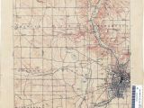 Central Ohio County Map Ohio Historical topographic Maps Perry Castaa Eda Map Collection