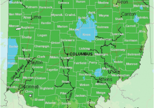 Central Ohio School District Map Map Of Usda Hardiness Zones for Ohio