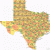 Central Texas Counties Map Texas Map by Counties Business Ideas 2013