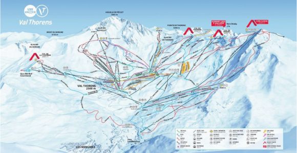 Cervinia Italy Map Val Thorens Piste Map 2019 Ski Europe Winter Ski Vacation Deals