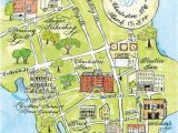 Charleston oregon Map Watercolor Wedding Map Charleston by Robyn Love Products