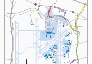 Charlotte north Carolina Airport Terminal Map Usa