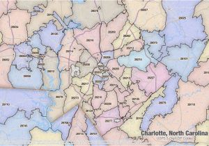 Charlotte north Carolina Zip Code Map Charlotte Zip Code Map Ny County Map