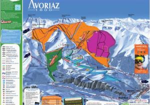 Chatel France Map Pistenplan Les Portes Du soleil Morzine Avoriaz Les Gets