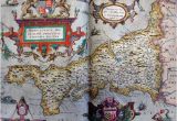 Chatsworth England Map Tudor Map Of Cornwall 1579 Christopher Saxton the